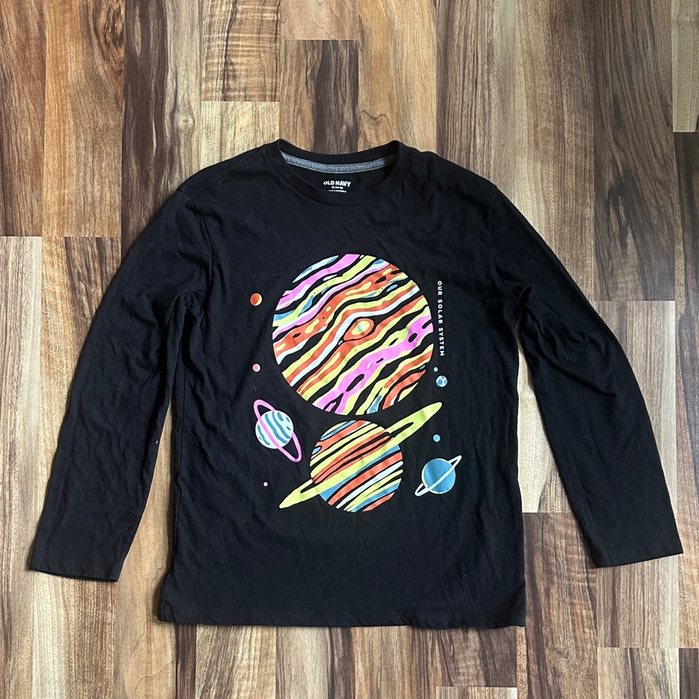 Kids Planet Graphic Long Sleeve Shirt